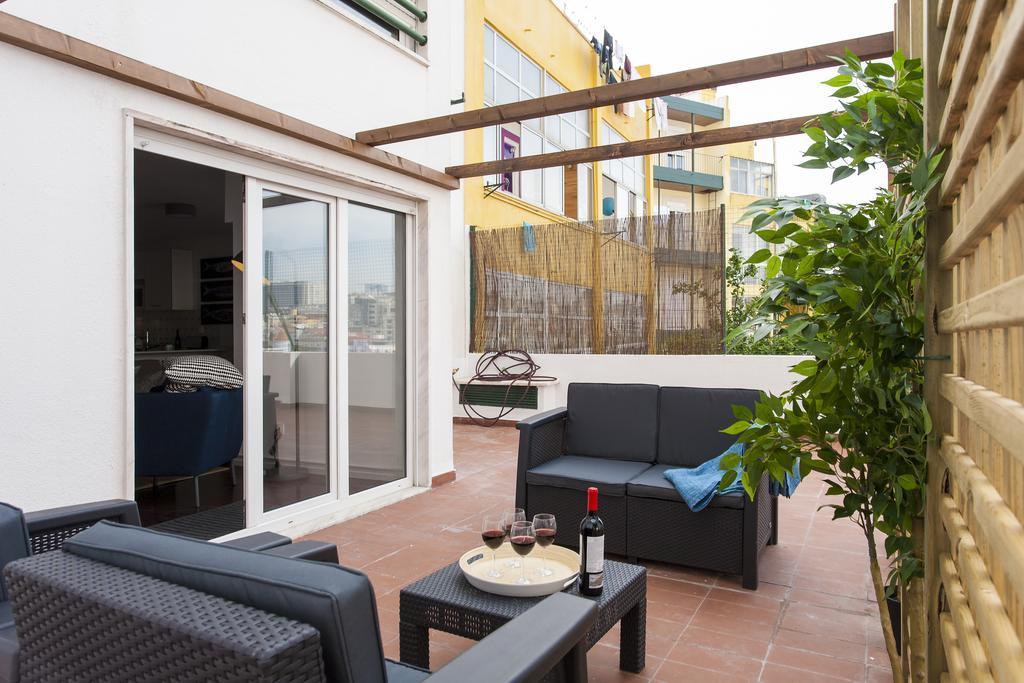 Joivy Superb 1-Bed Apt With Workspace And Terrace, Close To Avenida Da Liberdade Lisboa Exteriér fotografie